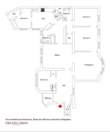 Planlösning för Karlbergsvägen 40