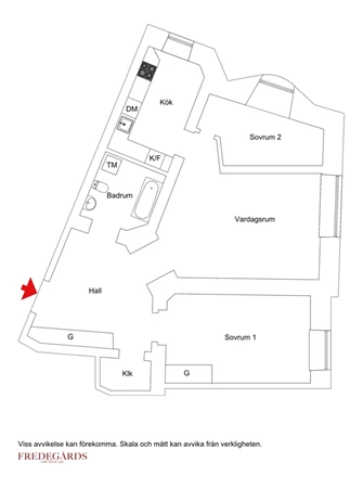 Planlösning för Östermalmsgatan 31