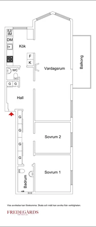Planlösning för Sandelsgatan 30