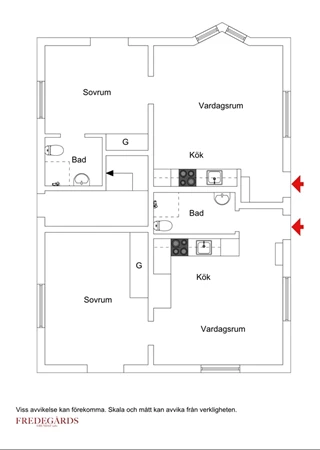 Planlösning för Alviksvägen 45