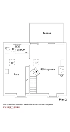 Planlösning för Markvardsgatan 3