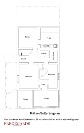 Planlösning för Grenvägen 5B