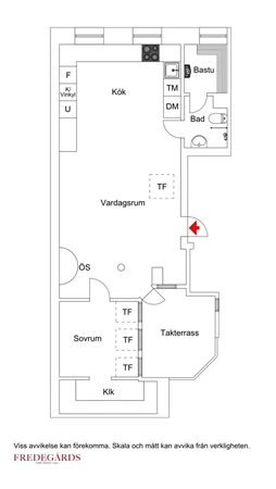 Planlösning för Kammakargatan 6B