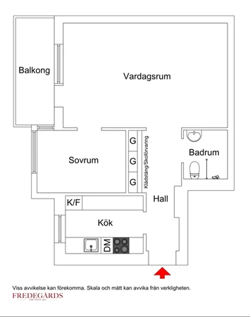 Planlösning för Smedsbacksgatan 20