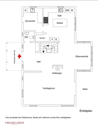 Planlösning för Sjövretsvägen 55